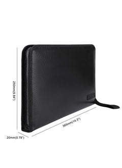 Generic 13 Pocket Expanding File Folder Document Organizer A4 Size Accordian File Folder Organizer Accordion Folder with Color Labels Zipper Closure Non-Itchy Silicone Coated Portable Filing Pouch  - Image 5