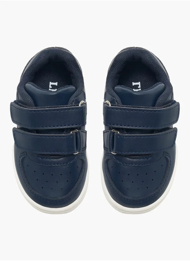 ال بي ال من شو اكسبرس Boys Panelled Sneakers With Hook And Loop Closure