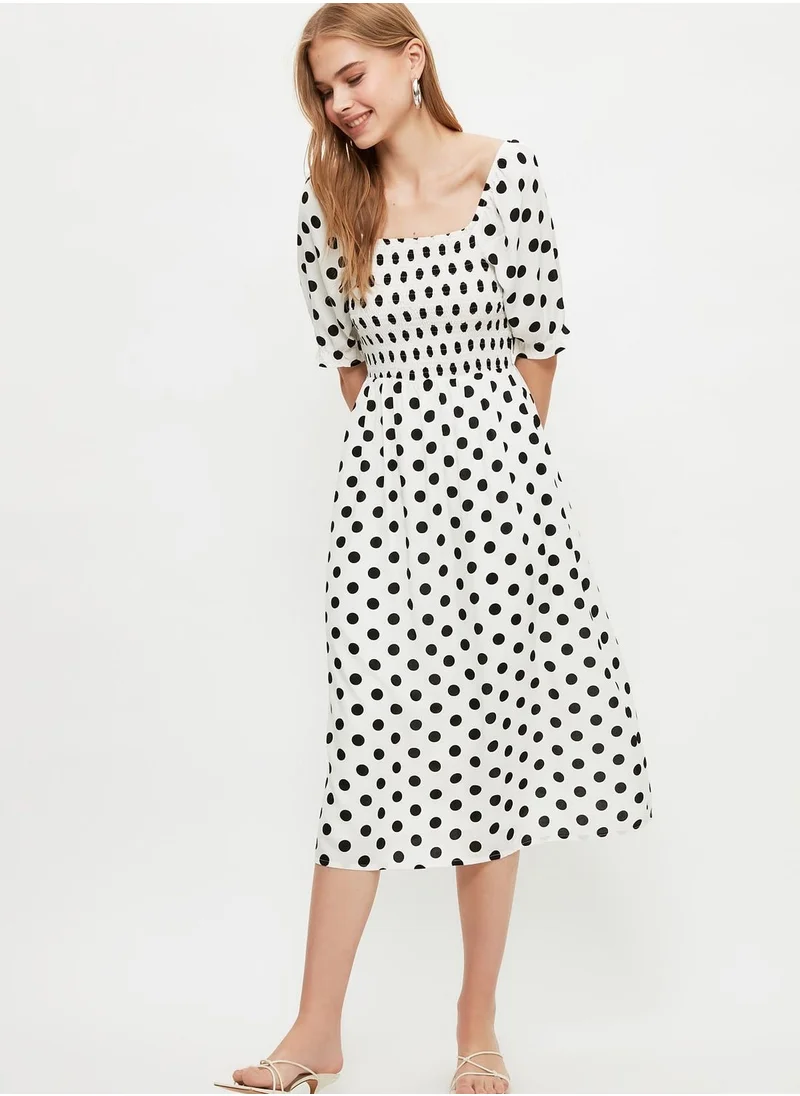 trendyol Polka Dot Shift Dress