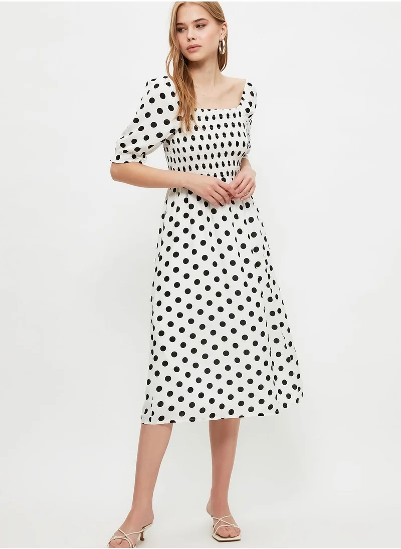 trendyol Polka Dot Shift Dress