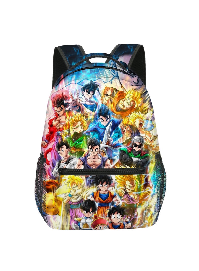 دراجون بول دراغون بول حقائب ظهر للأطفال ، حقائب مدرسية للمراهقين وطلاب المدارس الابتدائية ، حقائب ظهر رياضية ترفيهية للرجال والنساء - Image 1