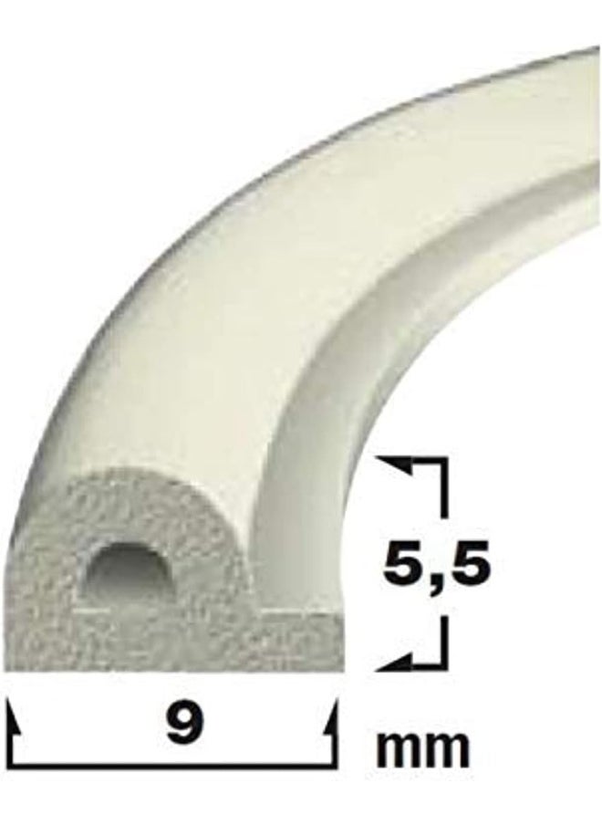 Beorol Self Adhesive Window And Door Sealing Tape White P Shape 6M  - Image 3