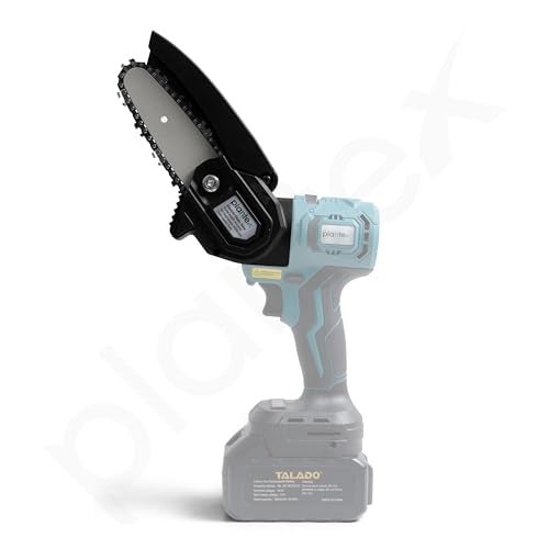 Plantex Electric Chainsaw Attachment/4-Inch Cordless Chain Saw with 4000RPM Load Speed/7m/s Chain Speed/Lightweight Pruning Saw for Wood Cutting - Black (Mainframe, Battery & Charger Not Included) - Image 2