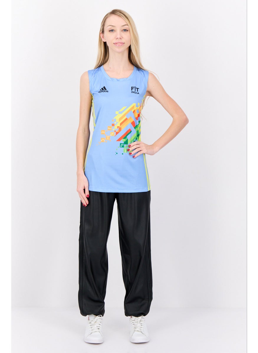 Adidas Women Sportswear Fit Sleeveless Volleyball Jersey, Multicolor  - Image 4