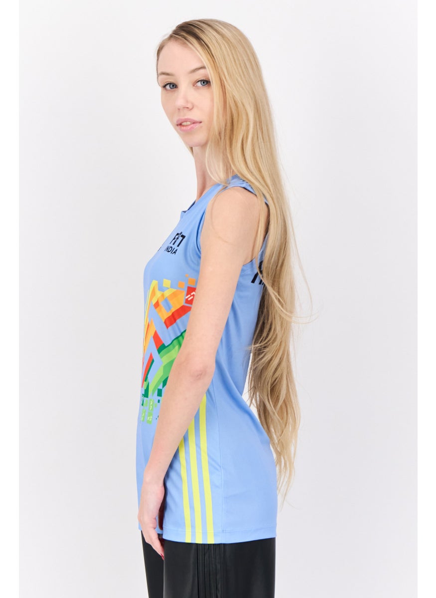 Adidas Women Sportswear Fit Sleeveless Volleyball Jersey, Multicolor  - Image 2
