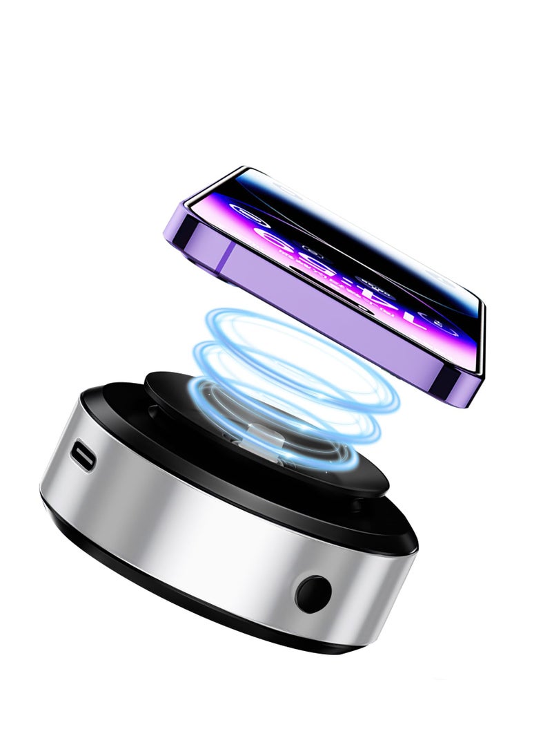 SYOSI حامل أكواب شفط مغناطيسي للسيارة، حامل أكواب شفط أسود عالي الجودة لتحقيق أقصى قدر من الراحة - Image 1