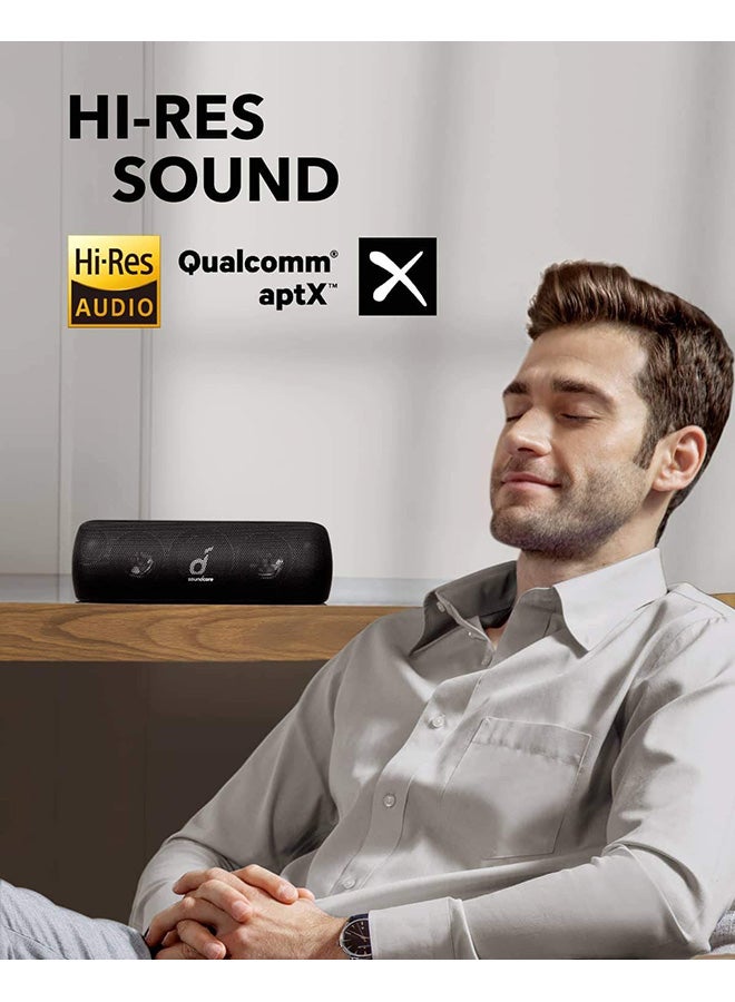 Soundcore Motion+ Bluetooth Speaker with Hi-Res 30W Audio, BassUp, Extended Bass and Treble, Wireless HIFI Portable Speaker with App, Customizable EQ, 12-Hour Playtime, IPX7 Waterproof, and USB-C black - Image 2