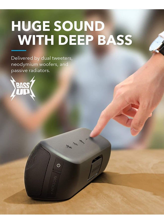 Soundcore Motion+ Bluetooth Speaker with Hi-Res 30W Audio, BassUp, Extended Bass and Treble, Wireless HIFI Portable Speaker with App, Customizable EQ, 12-Hour Playtime, IPX7 Waterproof, and USB-C black - Image 4