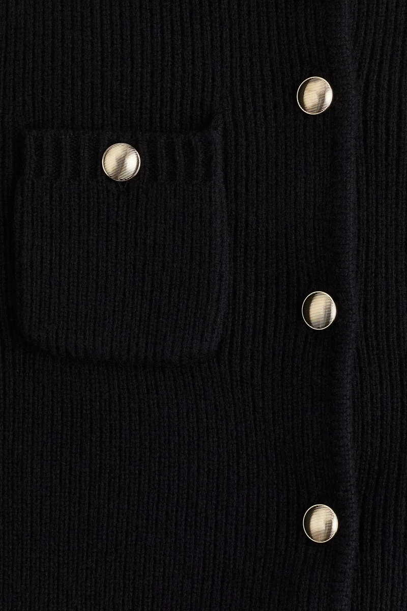 اتش اند ام Rib-Knit Wool Cardigan