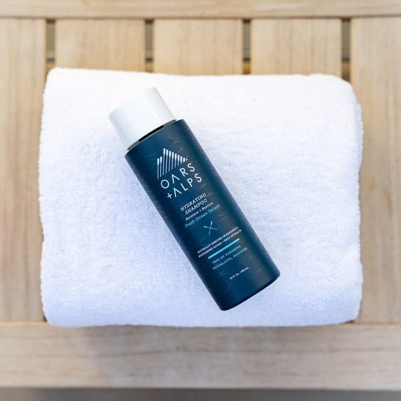 Oars + Alps Men's Sulfate Free Hair Shampoo, Conditioner, and Body Wash Kit, Moisturizing Skin Care Infused with Kelp and Algae Extracts, Fresh Ocean Splash Scent - Image 4