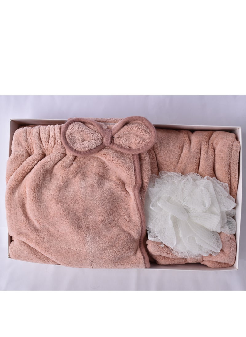 Bilov 4-Piece Absorbent Microfiber Women's Bathroom Towel Set  - Image 5