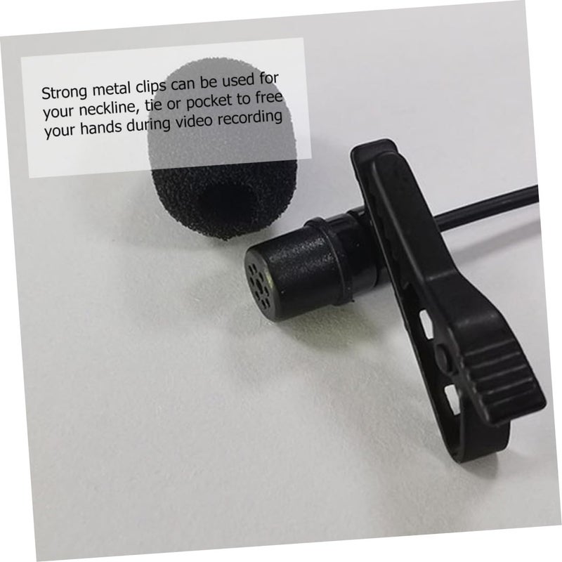 Lapel Microphone Kit with Extended Cord and Carrying Case for Clear Recording - Image 4