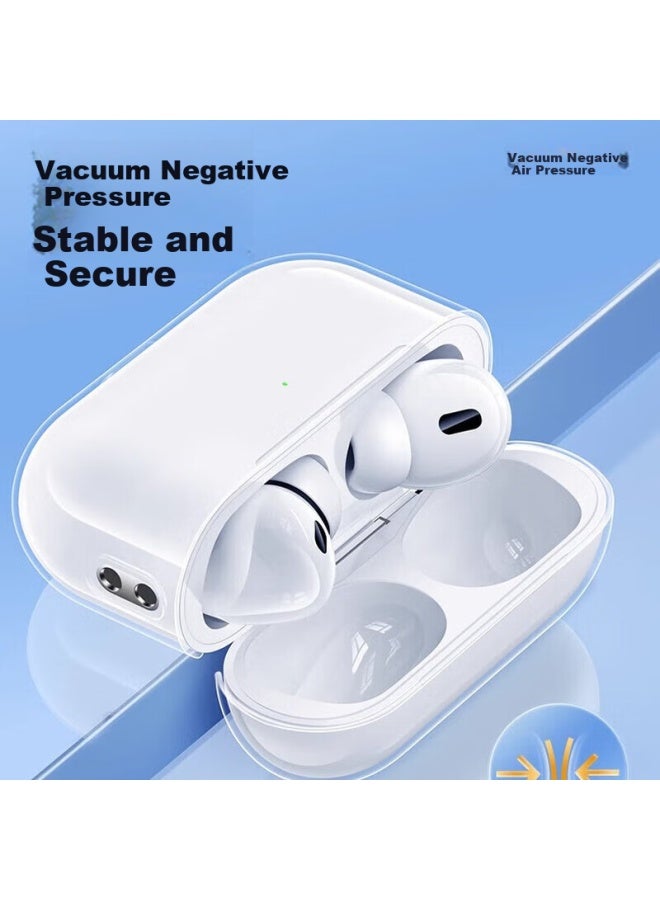 Beiyipin Bluetooth Earphone Protective Case Compatible With New Airpods Pro3 Protective Cover, Apple Second Generation Earphones Transparent Soft Shell Full Protection Shockproof Anti-slip Fingerprint Resistant Full Cover Case - Image 5