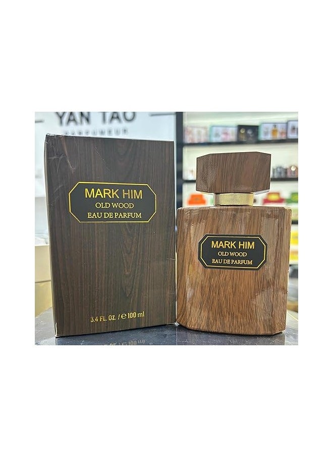 MARK HIM - Mark Him Old Wood Eau de Parfum Spray Vaporisateur 100ml | Bold & Sophisticated Fragrance - Image 1