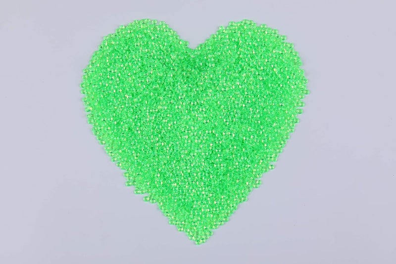 Gintoaria 10000 pcs/Pack Wedding Table Scatter Confetti Crystals Acrylic Diamonds Vase Fillers 4.5 mm Rhinestones for Wedding, Bridal Shower, Vase Beads Decorations (Grass Green) - Image 2