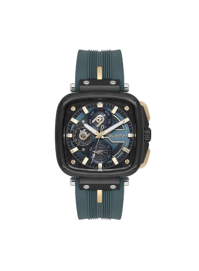 Quantum Men's Silicone Multifunction Watch PWG1014.699 - 44 mm