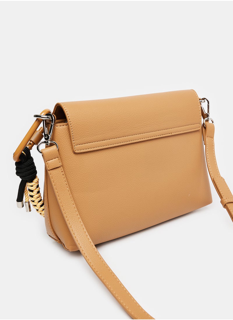DejaVu - Press Button Closure Shoulder Bag With Adjustable Handle - Image 1