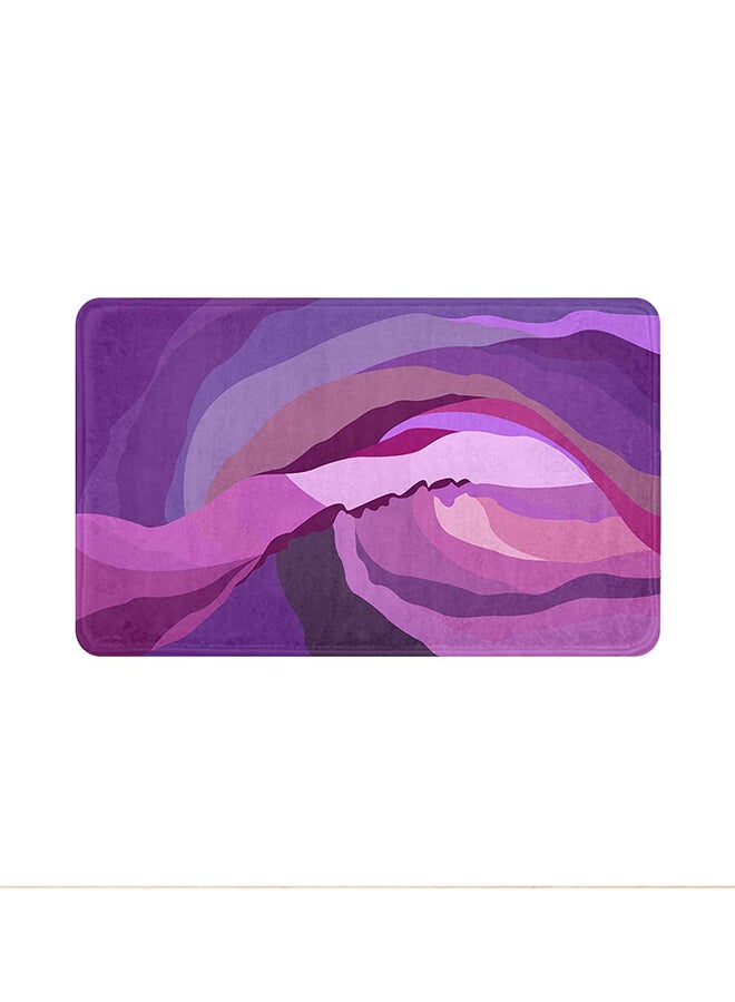 ريزاريز سجادة باب سوبر سوفت بنفسجية ضبابية بنفسجية فائقة النعومة، مانعة للانزلاق قابلة للغسل، 50 × 80 سم - Image 1