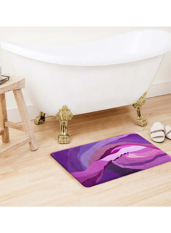 ريزاريز سجادة باب سوبر سوفت بنفسجية ضبابية بنفسجية فائقة النعومة، مانعة للانزلاق قابلة للغسل، 50 × 80 سم - Image 3