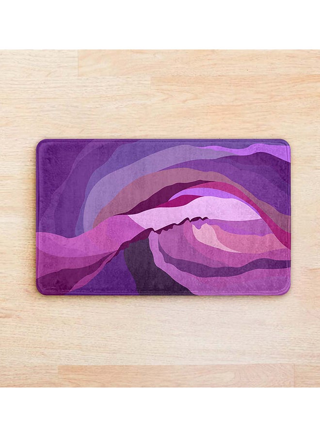 ريزاريز سجادة باب سوبر سوفت بنفسجية ضبابية بنفسجية فائقة النعومة، مانعة للانزلاق قابلة للغسل، 50 × 80 سم - Image 2