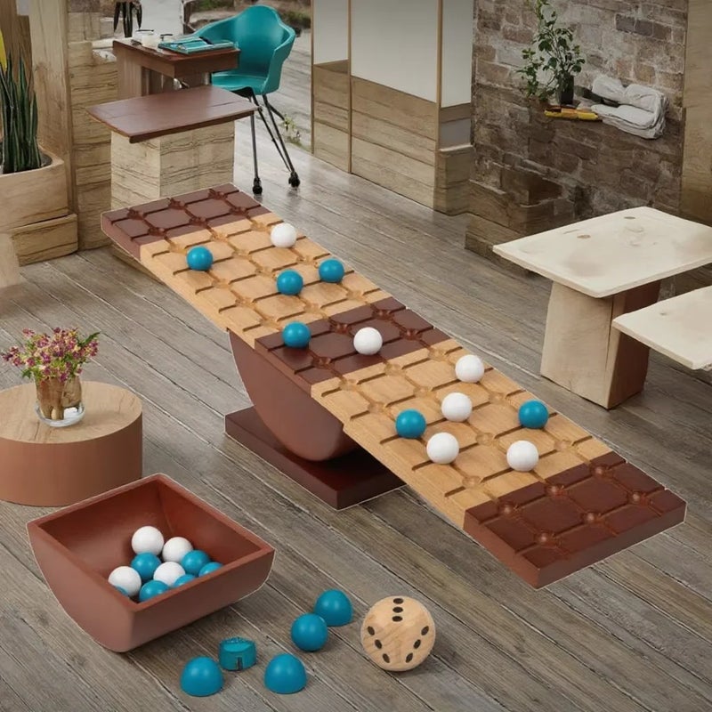 Bluejw Strategic Marble Puzzle Board Game for Family Fun - Wooden Sports & Entertainment KLKLMO HD0209 - Safe & Engaging Board Games - Image 1