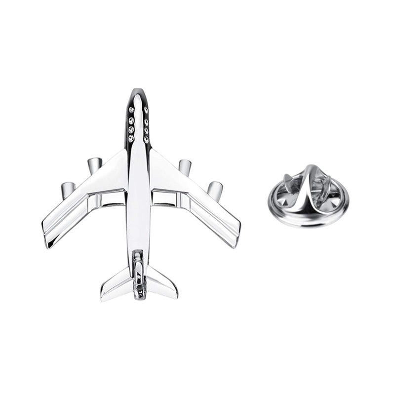 Jet Airplane Plane Commercial Jetliner Brooch Lapel Pin