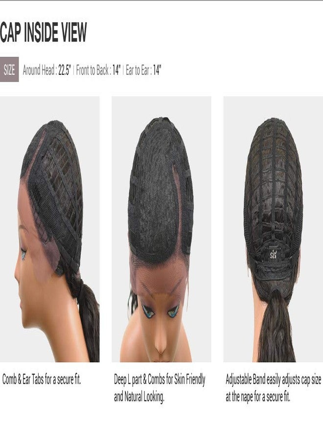 Zury Sis Beyond Synthetic Hair Laced Front Wig - BYD LACE H CRIMP 16 (TIEDYE PARADE) - Image 3