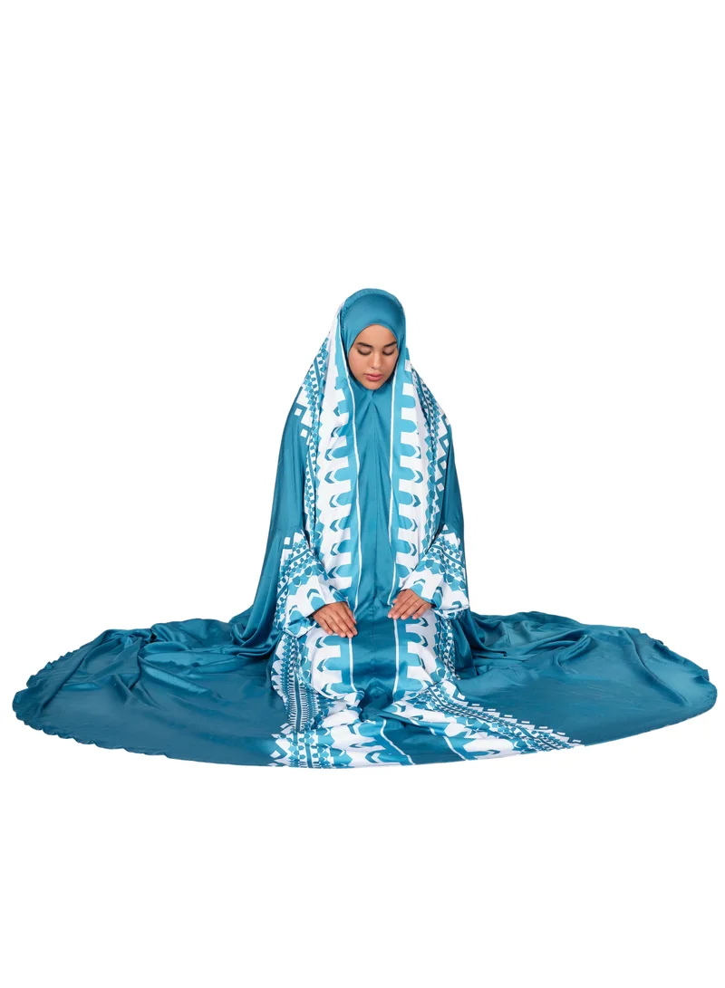 Sabr 'Manama' Prayer Dress, Blue