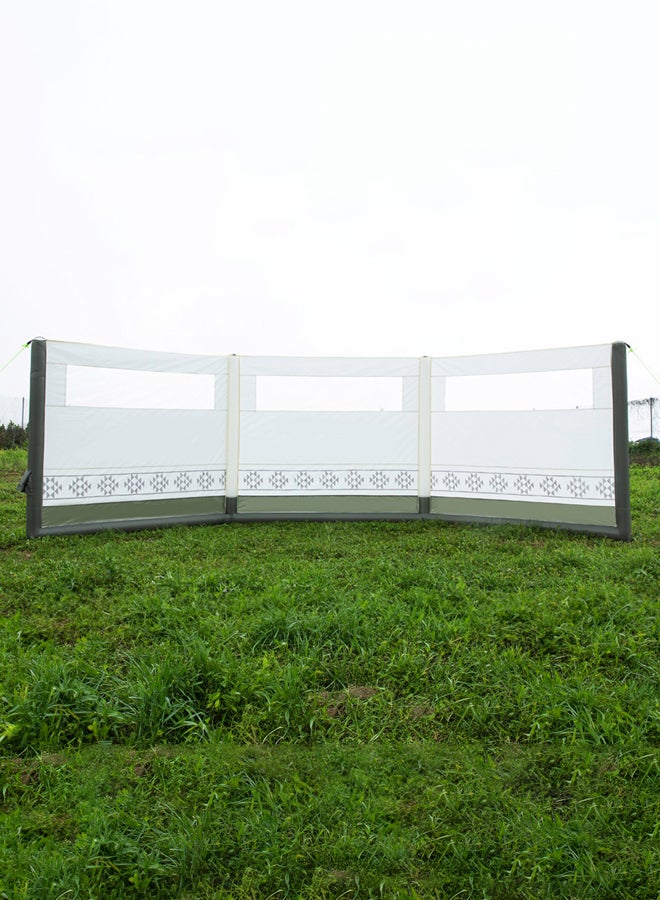 DPT windbreak trips, Camping Curtain, White*Green, Size500*140 Cm - Image 2