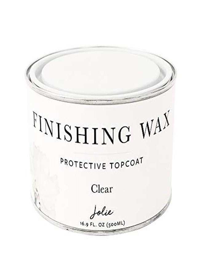 Jolie Clear Finishing Wax - Protective Topcoat for Chalk Style Furniture Paint, Raw or Stained Wood, Odor-Free, 500ml [Jolie] - Image 2