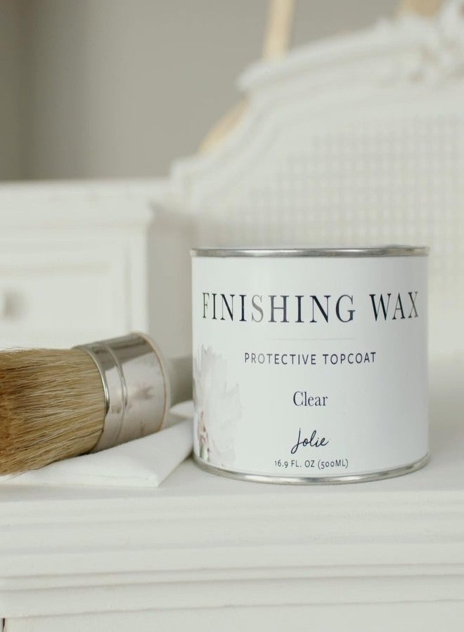 Jolie Clear Finishing Wax - Protective Topcoat for Chalk Style Furniture Paint, Raw or Stained Wood, Odor-Free, 500ml [Jolie] - Image 5