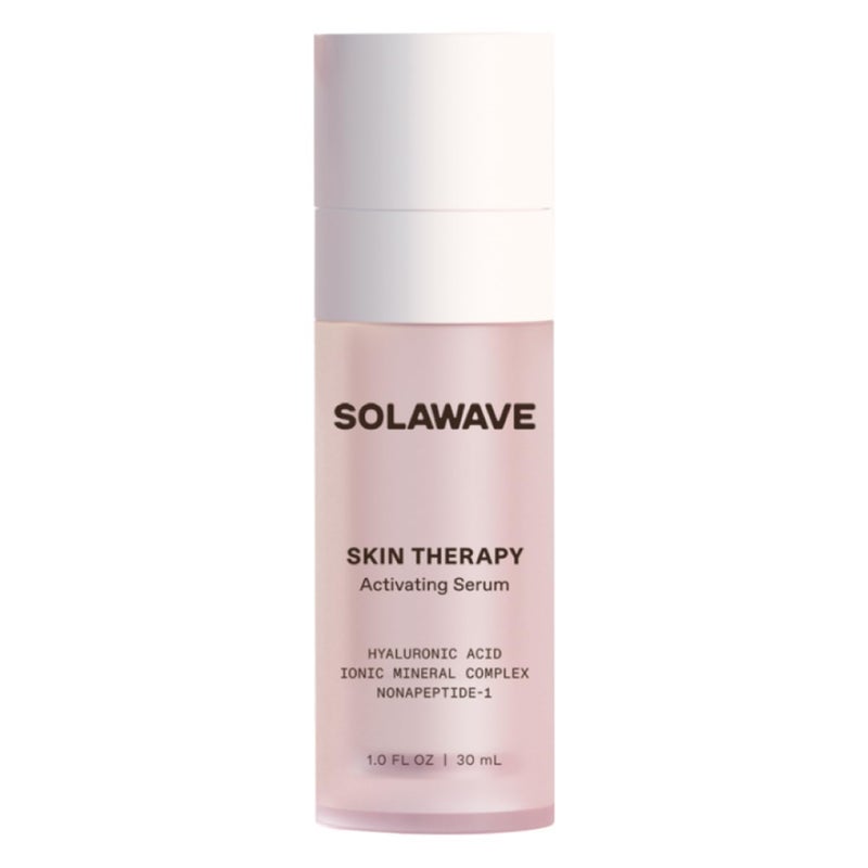 Solawave Wand Skin Therapy Activating Serum | Hyaluronic Acid and Peptides | Enhance Skincare Device Results | Hydrating Microcurrent Galvanic Current | Wrinkle Smoothing