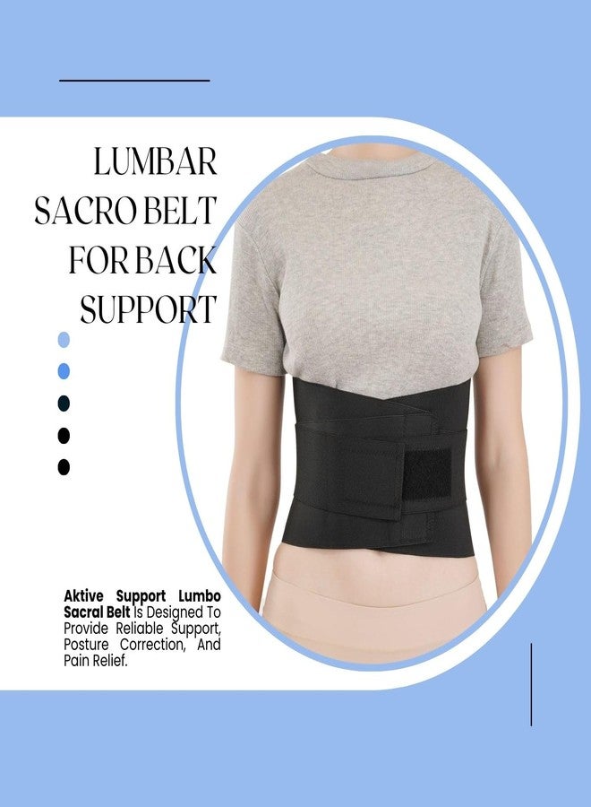 aktive support Lumbo Sacral Support Belt | Waist & Back Support Belt for Lumbar Pain, Slip Disc, Spondylitis, Low Backache | Enhance Back Posture for Men & Women (XL) - Image 2