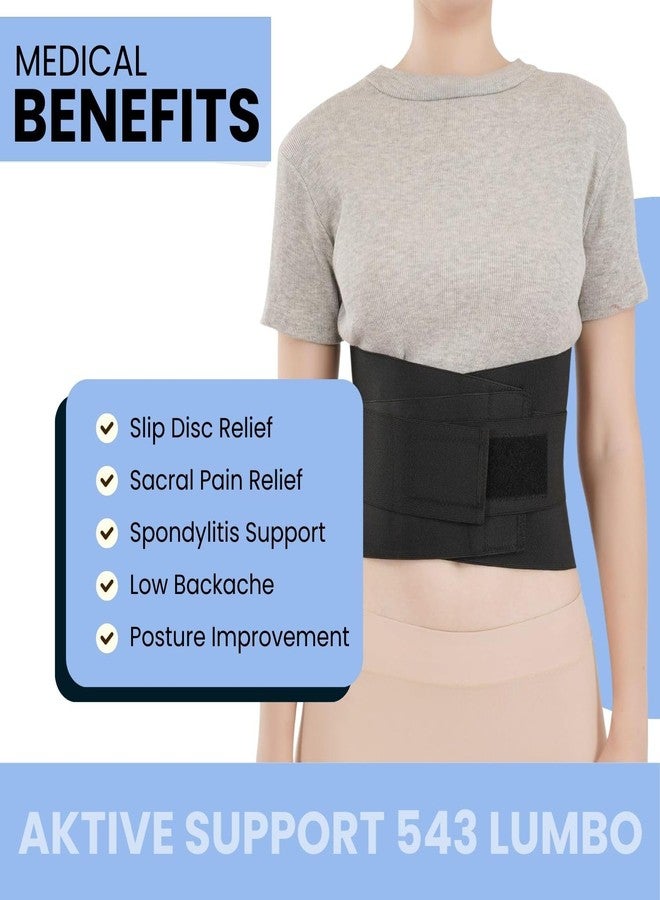 aktive support Lumbo Sacral Support Belt | Waist & Back Support Belt for Lumbar Pain, Slip Disc, Spondylitis, Low Backache | Enhance Back Posture for Men & Women (XL) - Image 5