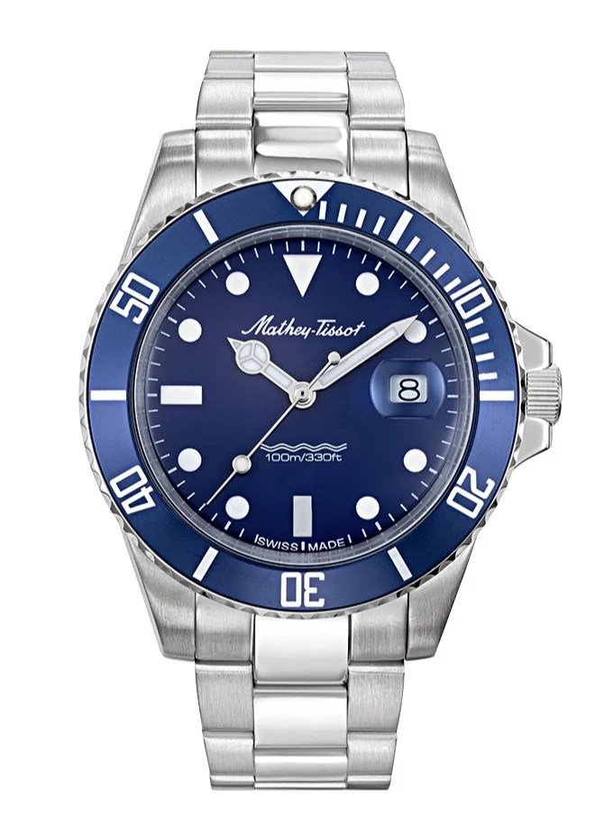 Mathey-Tissot Mathy Vintage Quartz Blue Dial Men's Watch H901ABU