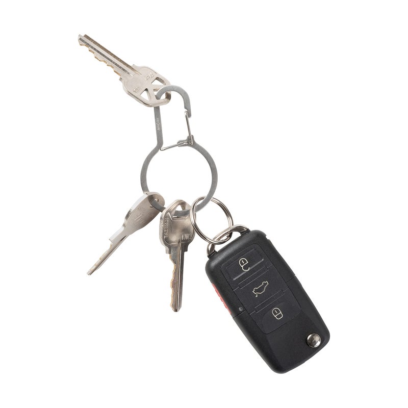 Nite Ize DualPass Dual Chamber Key Ring, Split Ring Keychain Alternative for Home Car Keys - Image 3