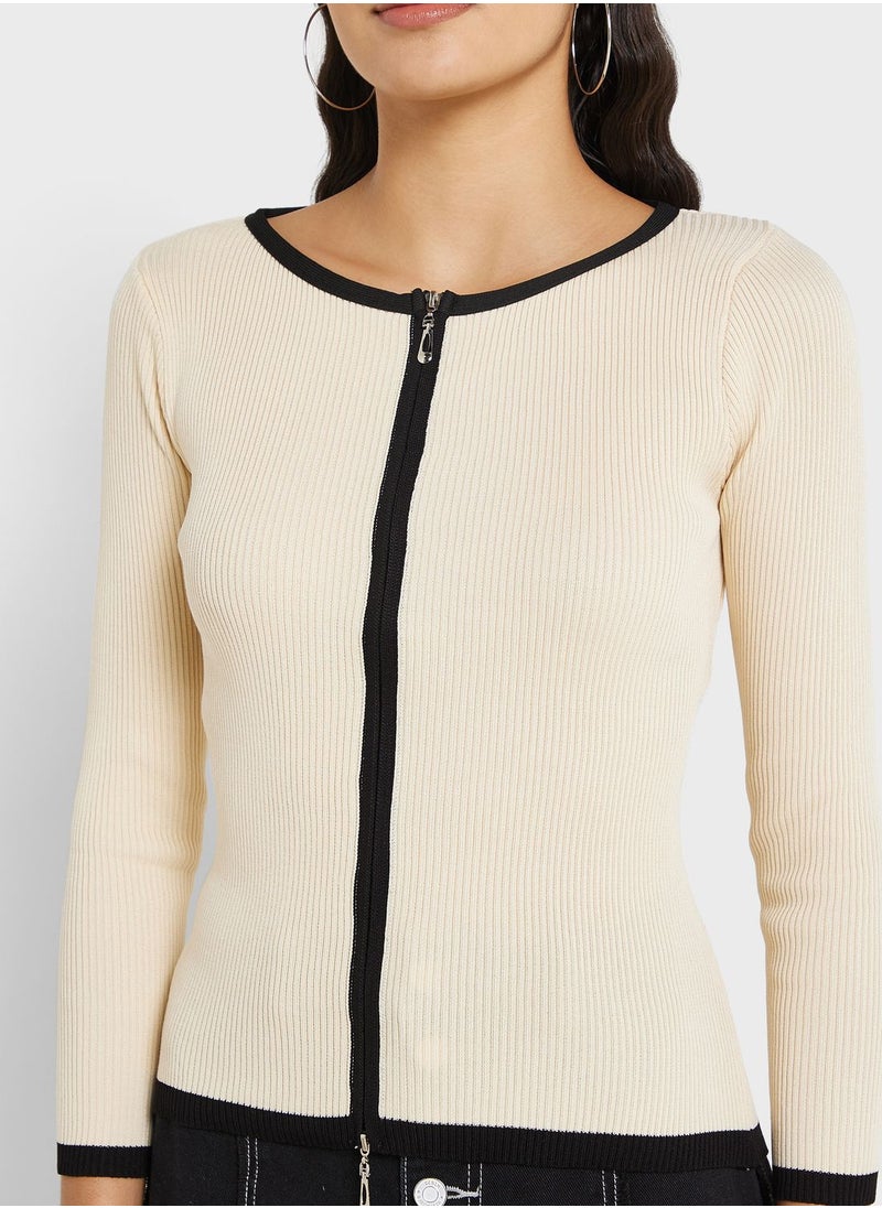 Ginger - Zip Up Cardigan - Image 1