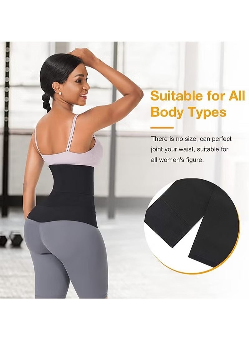 Generic Waist Trainer for Women Velcro Elastic Wrap Corset Plus Size Workout Waist Trimmer for Gym Sport Body Shaper Waist Trimmer Belt  - Image 4