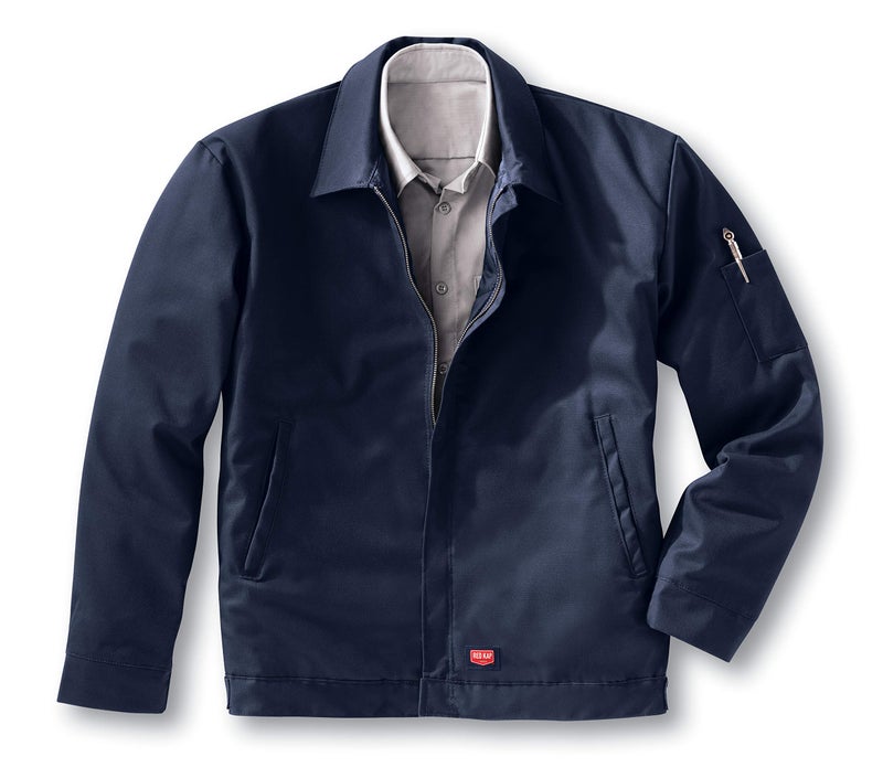 Red Kap Men's Performance Crew Jacket, Navy, Small - Image 4