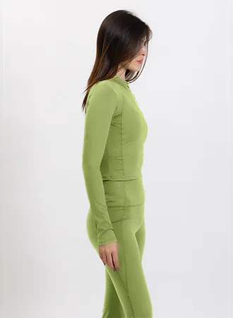 شايبس SCULPT CROP ZIP-UP TOP