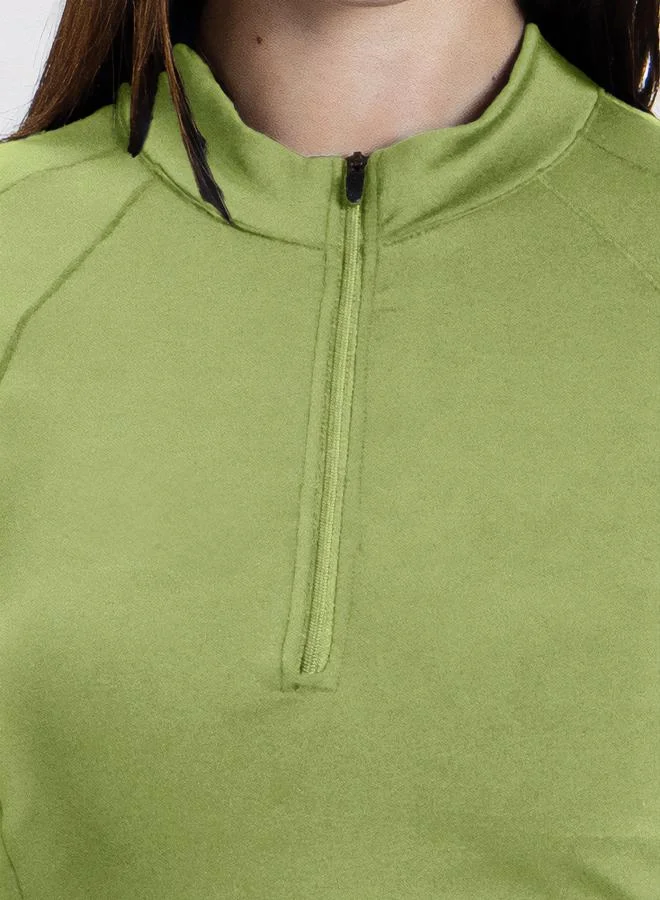 شايبس SCULPT CROP ZIP-UP TOP