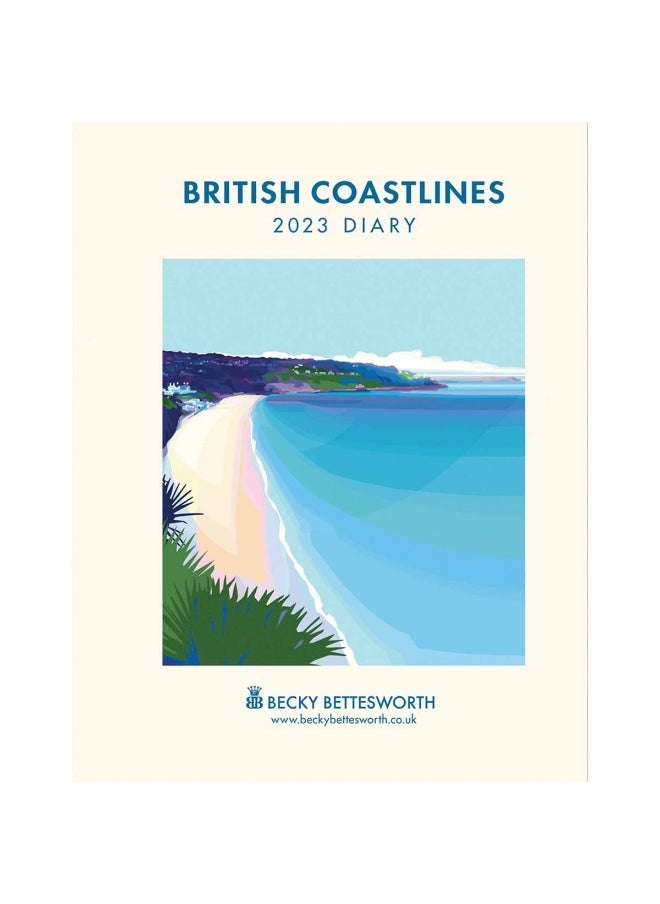 null - British Coastlines, Becky Bettesworth Deluxe A5 Diary 2023 - Image 1