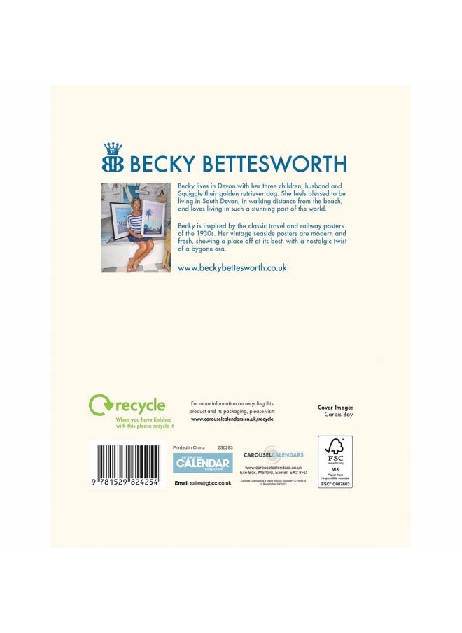 null - British Coastlines, Becky Bettesworth Deluxe A5 Diary 2023 - Image 1