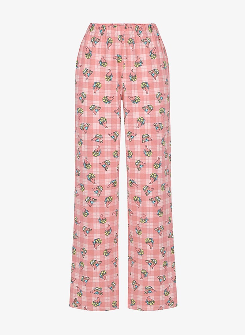 Penti Women's Cotton Lounge Licensed Minions Shorts Sleeve Pajama Set - Light Pink - Image 3