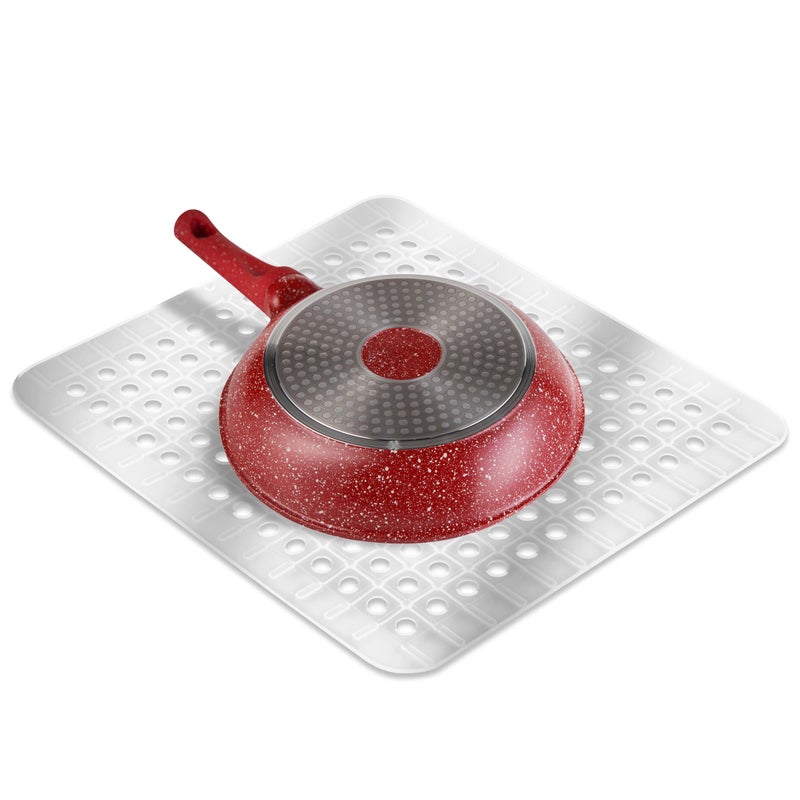 Better Houseware Clear Sink Mat  105 x 12  Heavy Duty PVC NonSlip Dishwasher Safe BPAFree Sink Protector Durable Cut to Fit Small Sink Mat for Dishware Protection Kitchen  Bathroom Sink