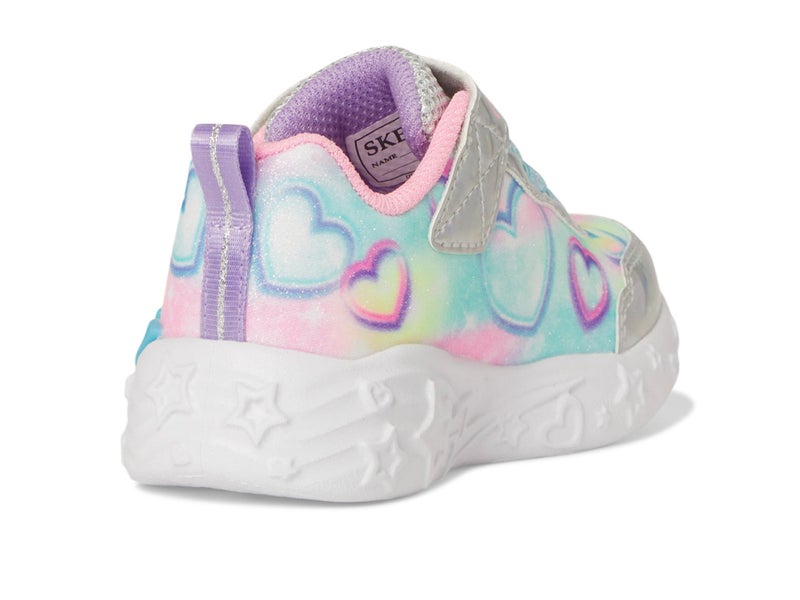 SKECHERS Girls Unicorn Charmer Sneaker, Silver/Multi, 10 Toddler - Image 5