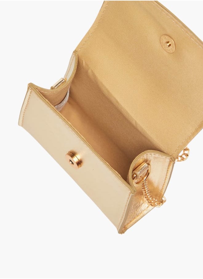 Flora Bella By Shoexpress - Girls Bow Embellished Crossbody Bag With Chain Strap And Button Closure Ramadan Collection - Image 1