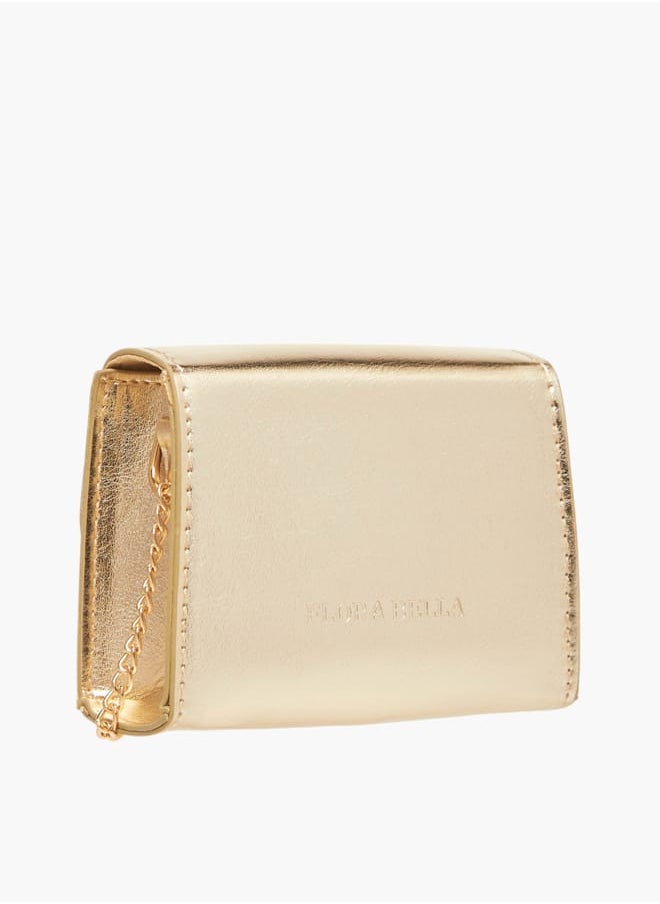 Flora Bella By Shoexpress - Girls Bow Embellished Crossbody Bag With Chain Strap And Button Closure Ramadan Collection - Image 1