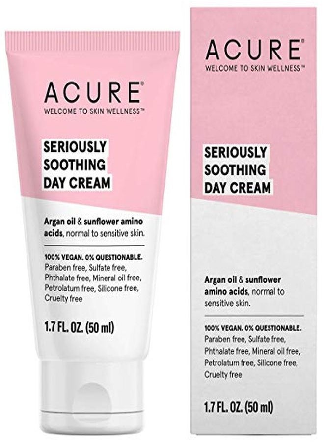 Acure Organics Seriously Soothing Day Cream (Pack Of 2) With Argan Oil And Sunflower Amino Acids, For Normal To Sensitive Skin, Includes Coconut, Acai, Rosehip, Chamomile And Rooibos, 1.7 Fl. Oz.  - Image 3