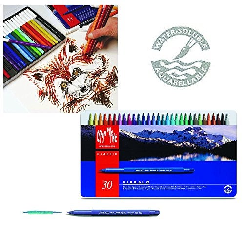 Caran d'Ache Caran Dache Fibralo Fibre Tipped Pens Set30 - Image 3